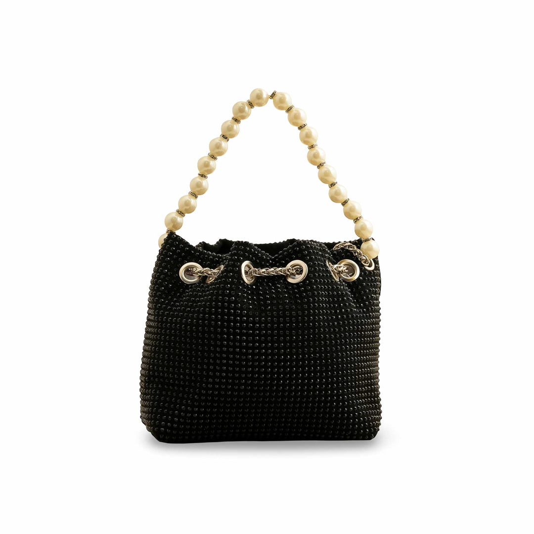 Black Fancy Clutch P36202