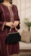 Black Fancy Clutch P36203