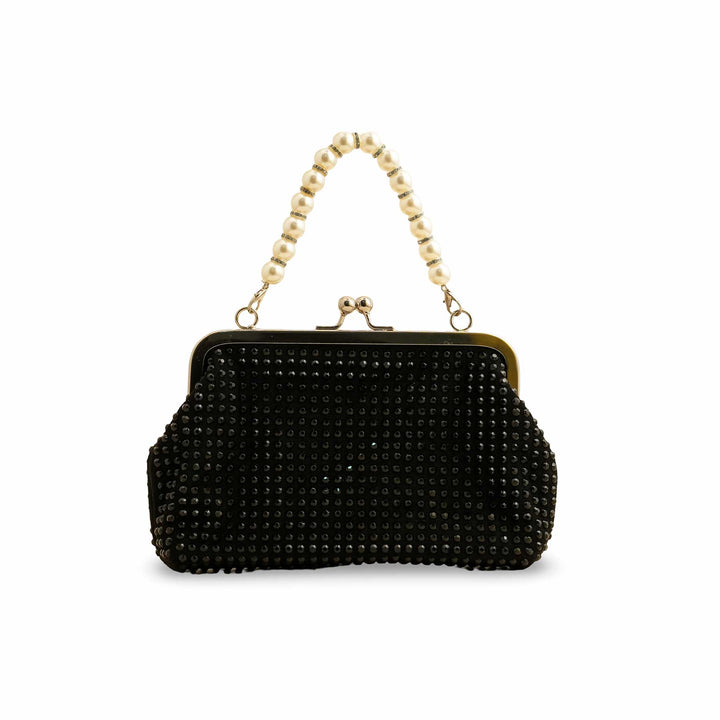 Black Fancy Clutch P36203