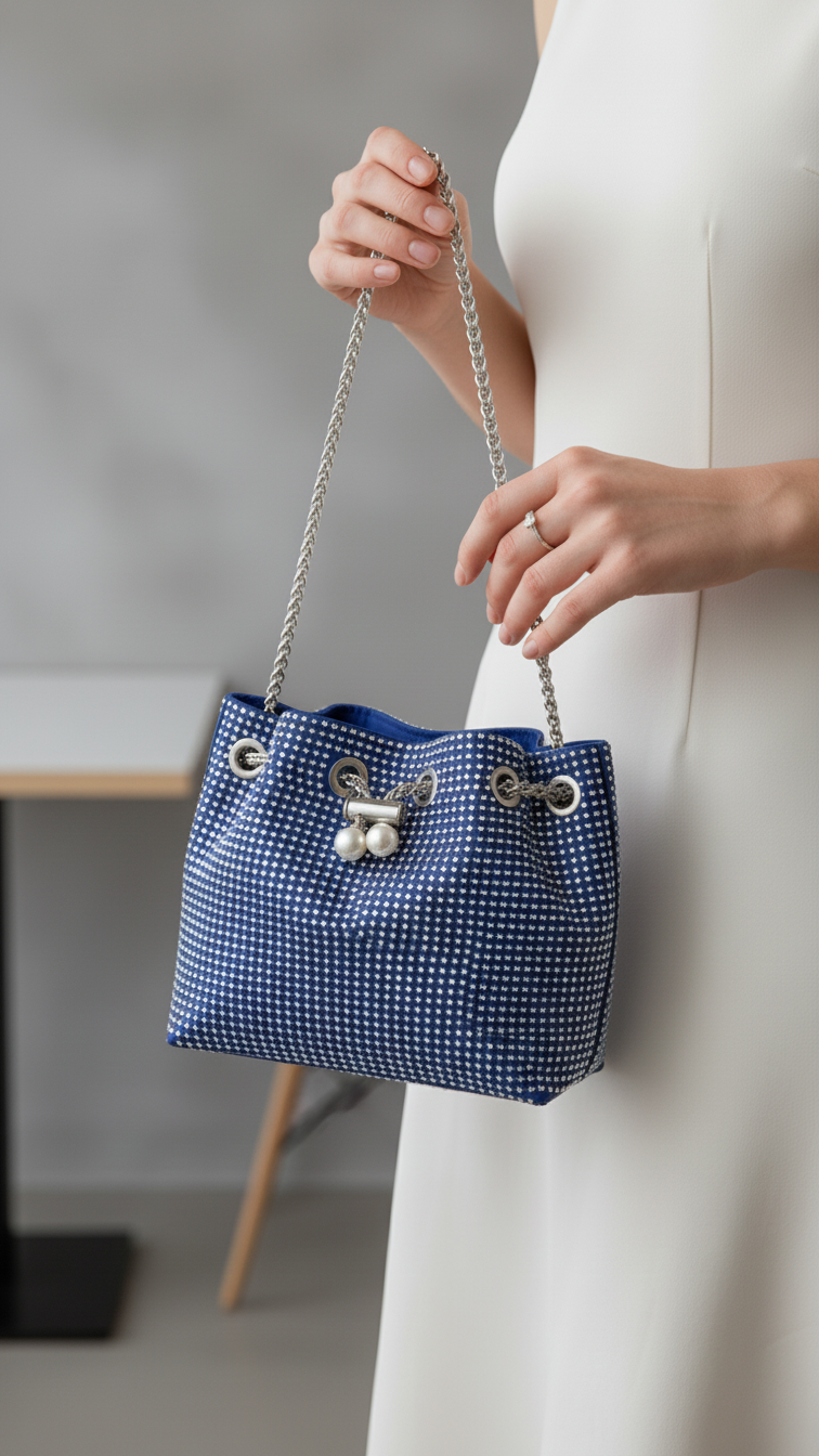 Blue Fancy Clutch P36204