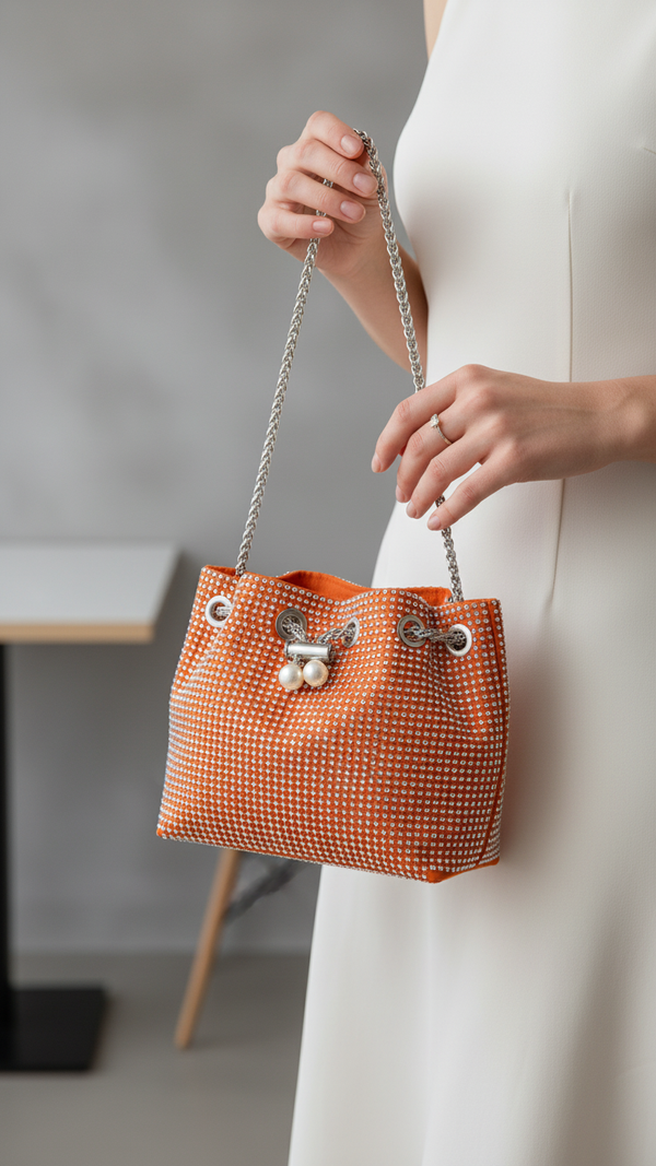 Orange Fancy Clutch P36204