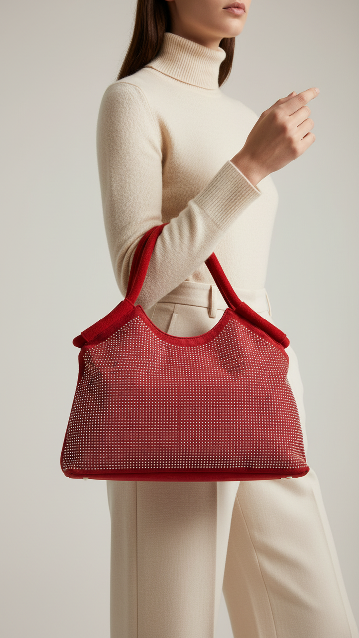 Red Fancy Hand Bag P36206