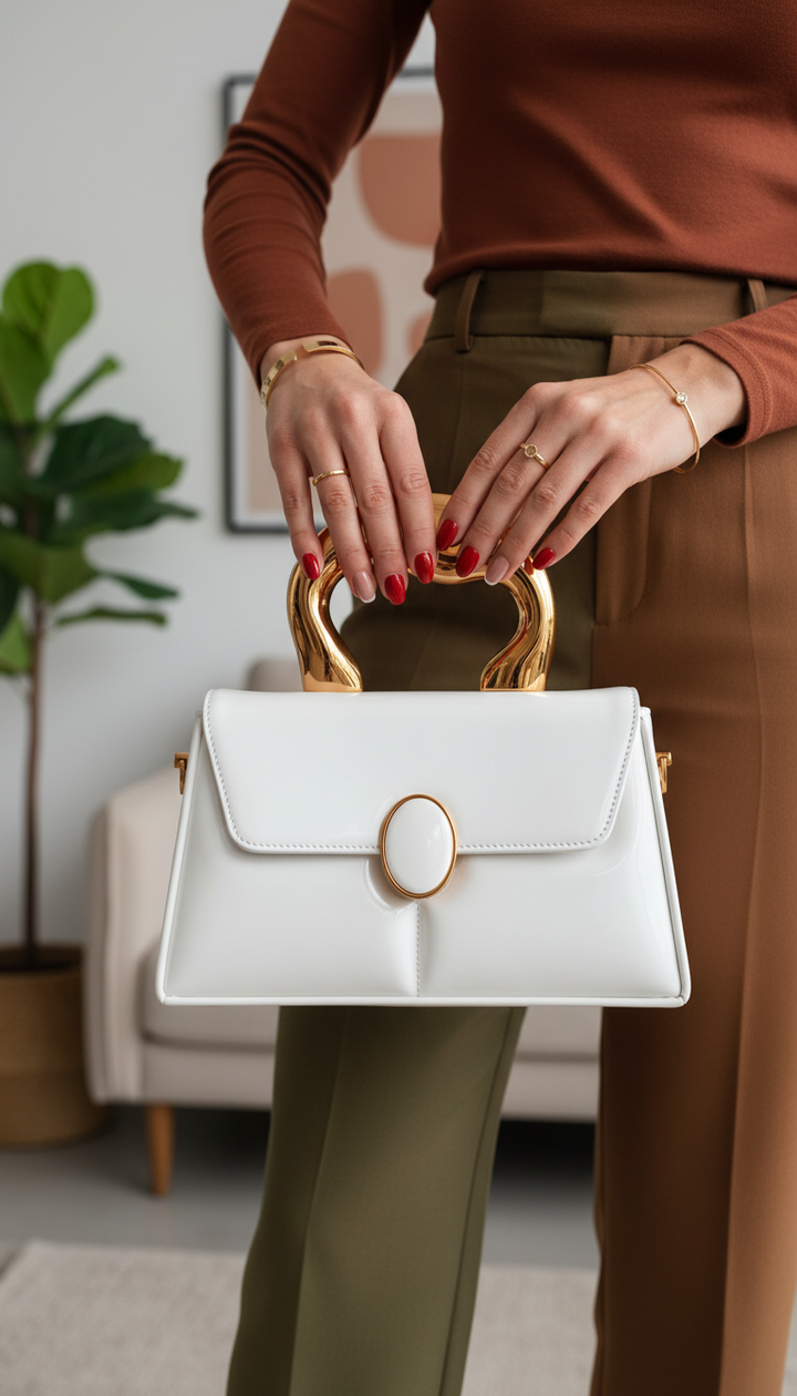 White Formal Pouch P36212