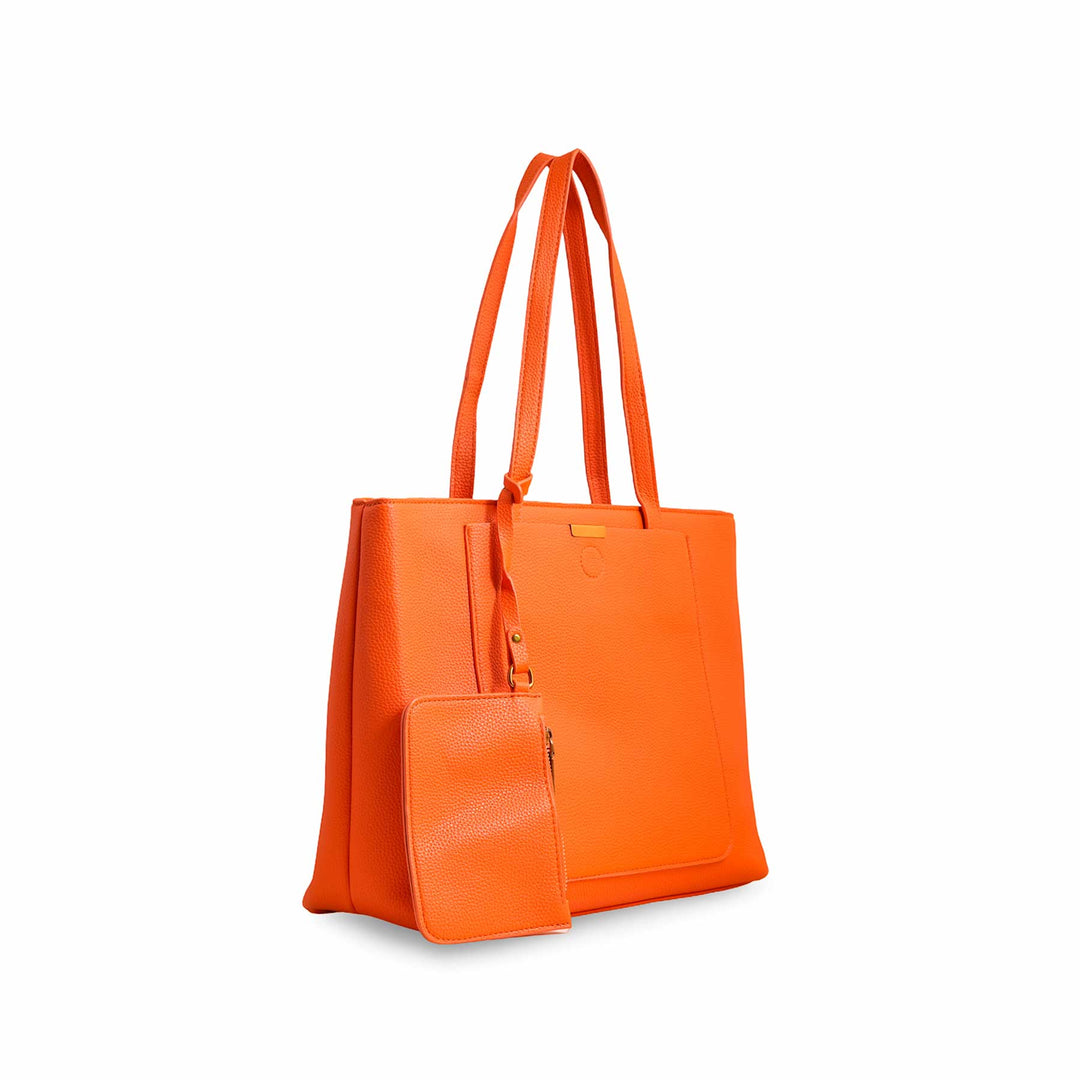 Orange Women Formal Shoulder Bag P36222