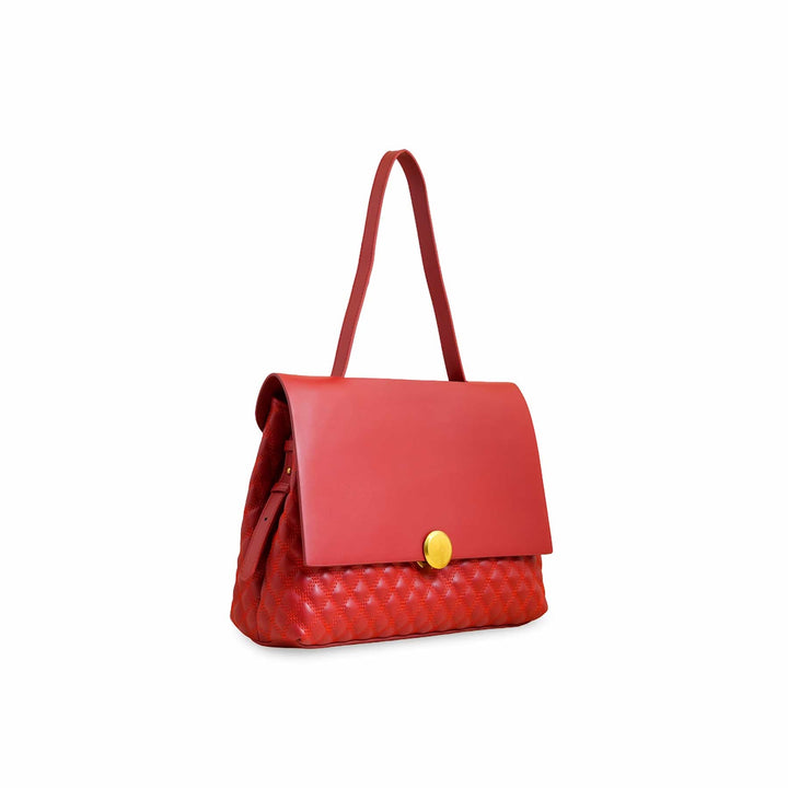 Burgundy Women Formal Shoulder Bag P36230