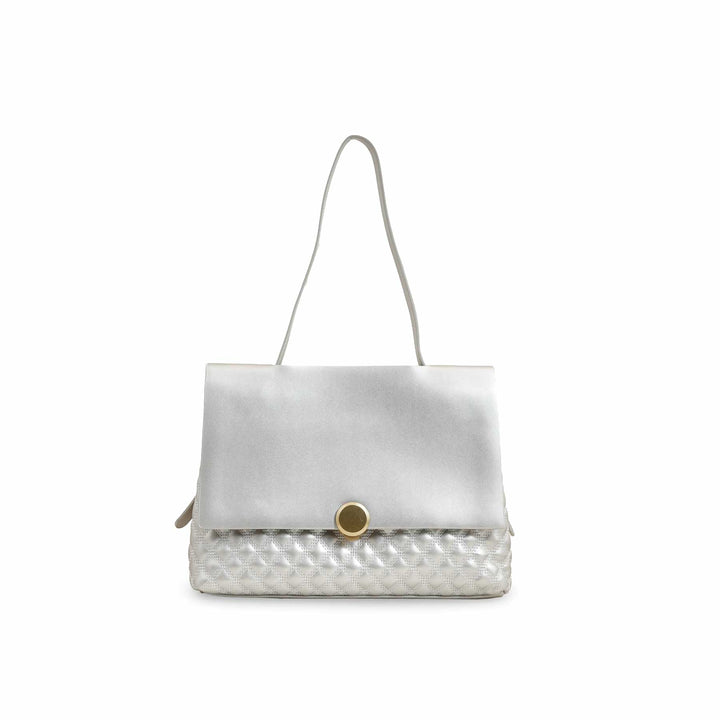 Grey Women Formal Shoulder Bag P36230