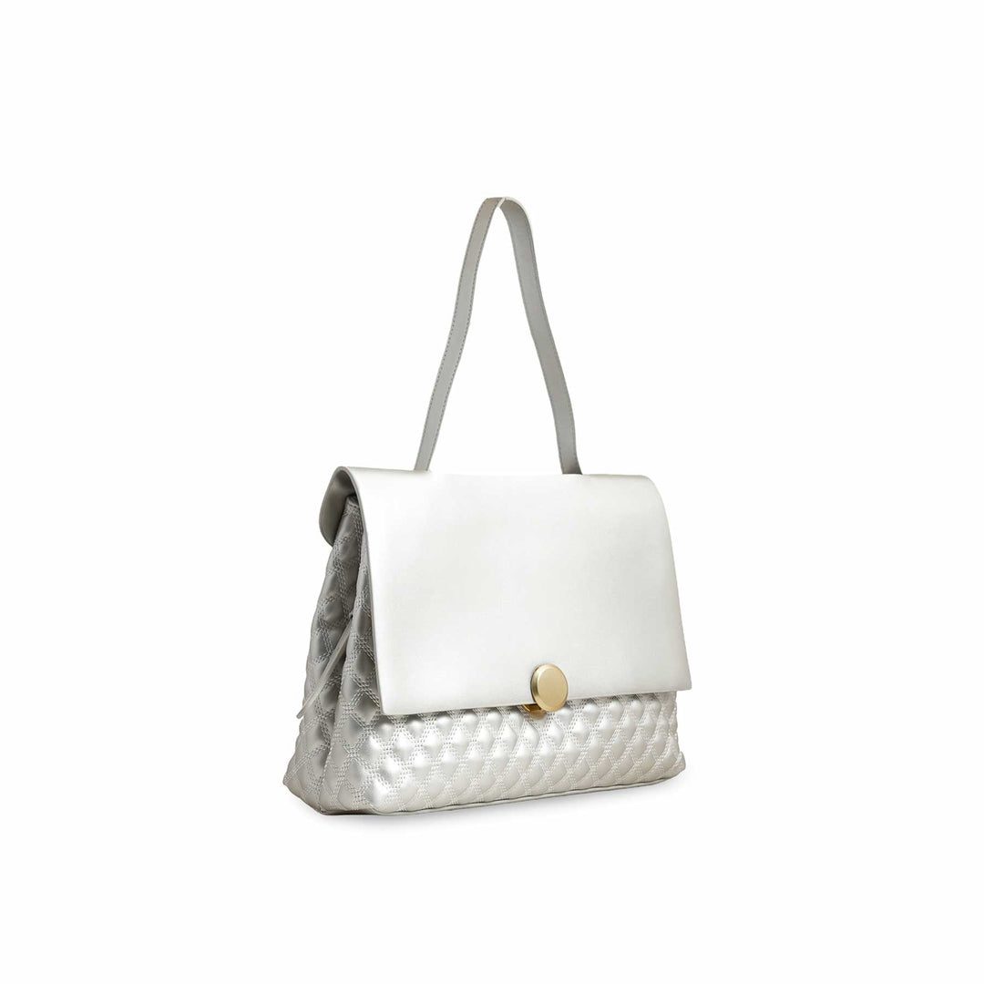 Grey Women Formal Shoulder Bag P36230
