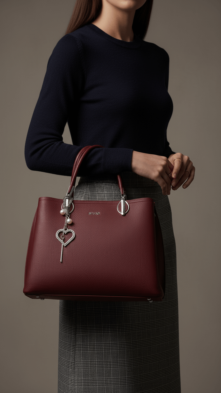 Red Formal Hand Bag P36256