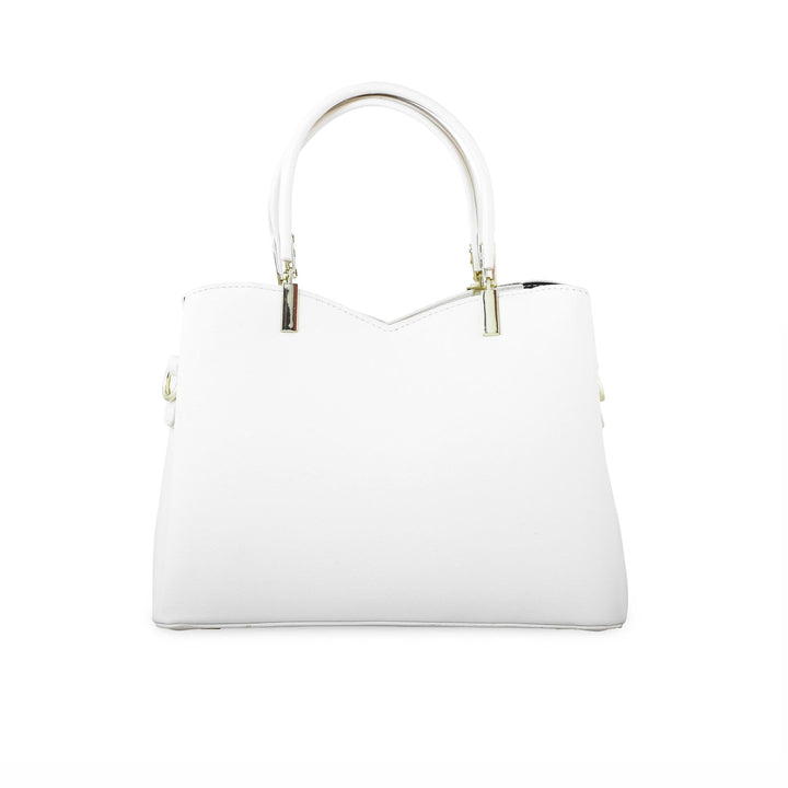 White Formal Hand Bag P36269