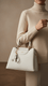 White Formal Hand Bag P36272