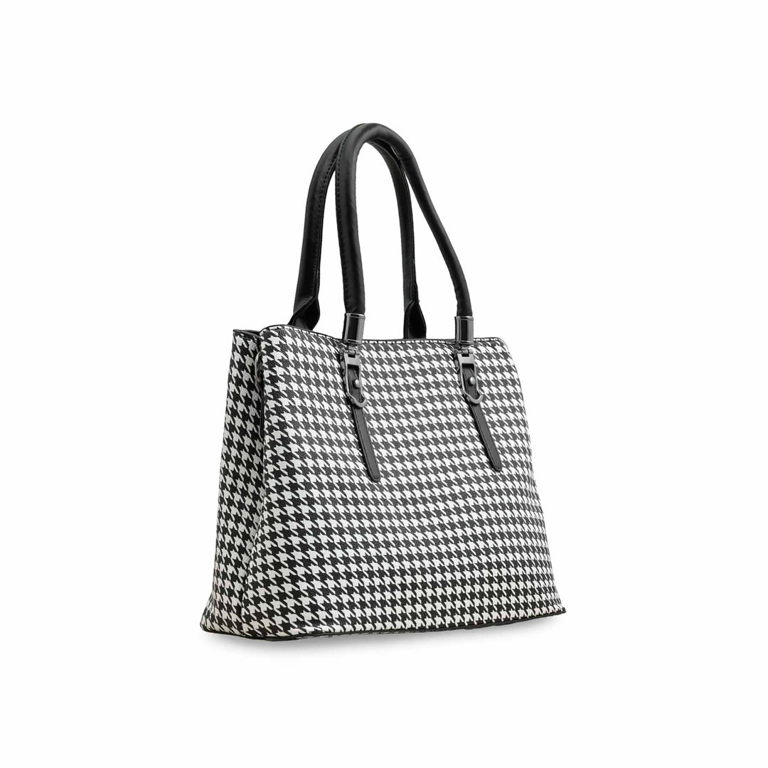 Blkwht Formal Hand Bag P36275