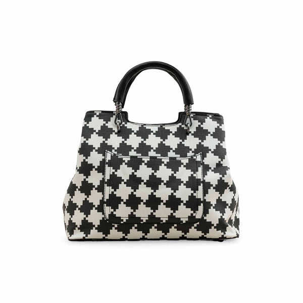 White Formal Hand Bag P36277