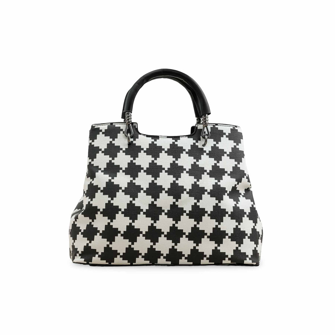 White Formal Hand Bag P36277
