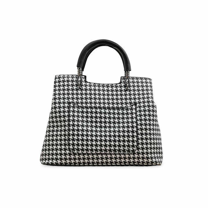 Blkwht Formal Hand Bag P36277