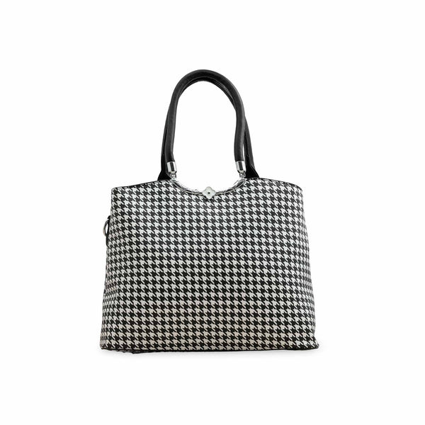 White Formal Hand Bag P36282