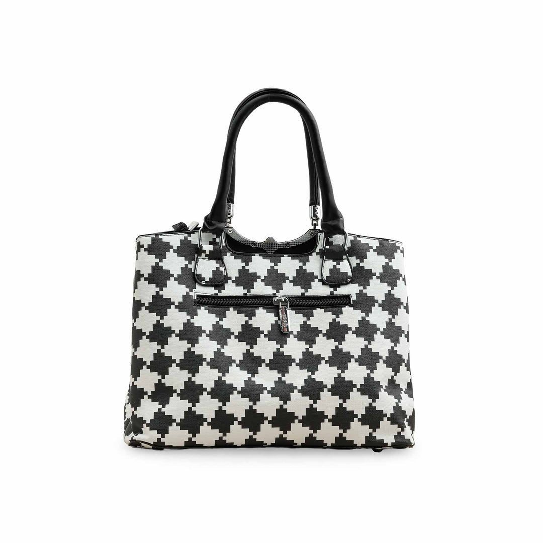 Blkwht Formal Hand Bag P36282