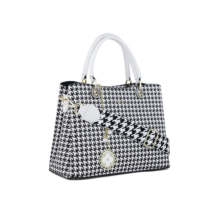 White Formal Hand Bag P36285