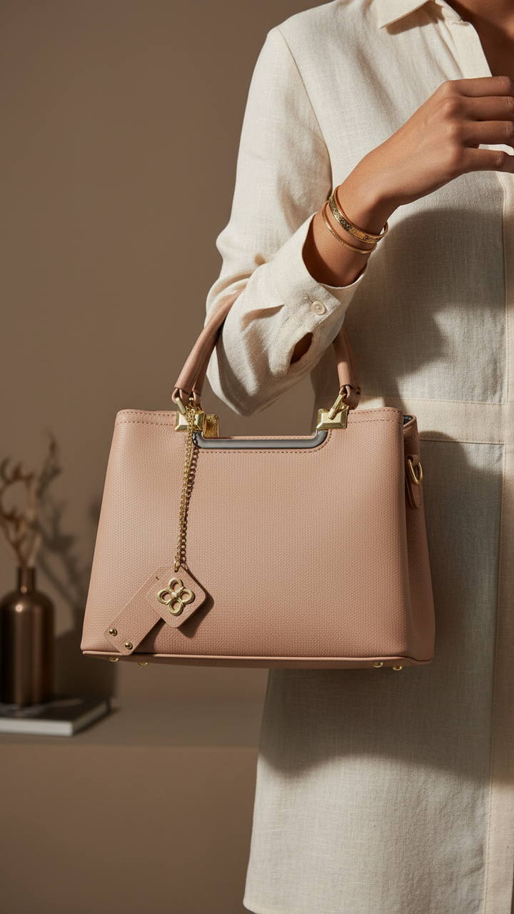Khaki Formal Hand Bag P36286