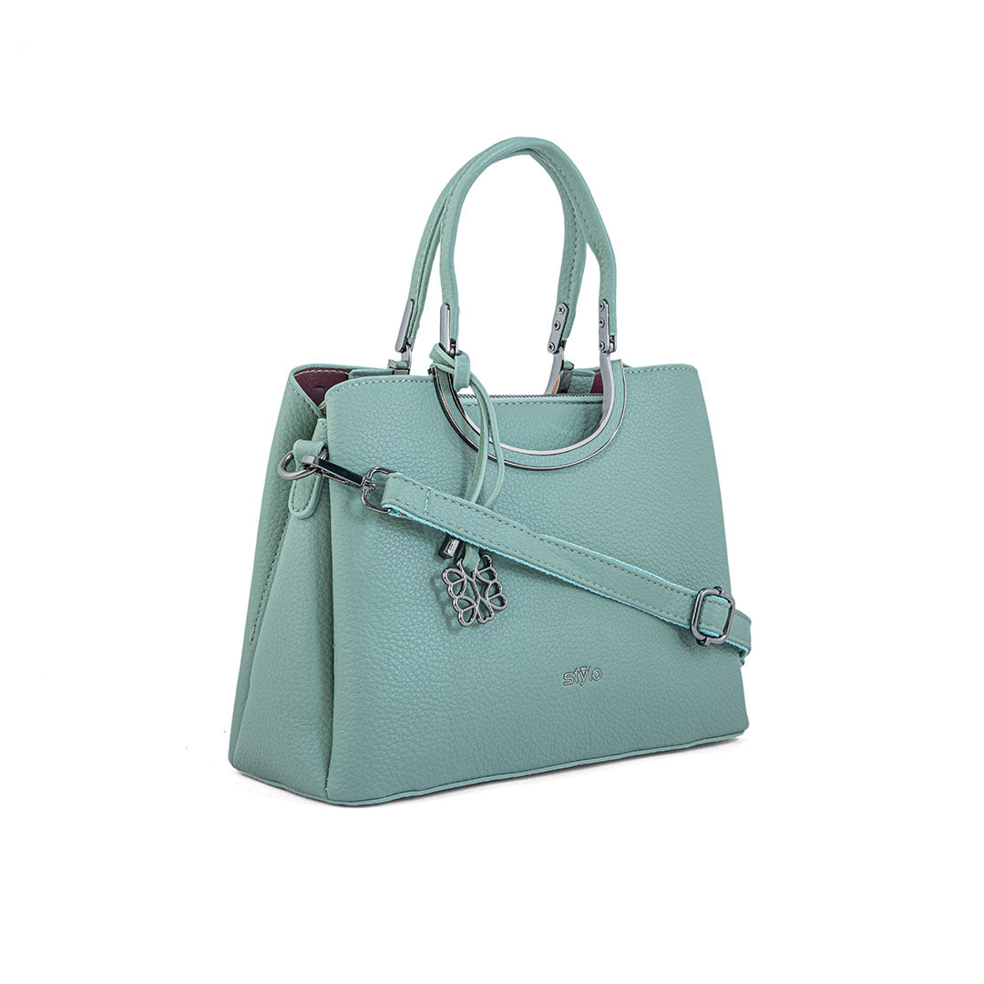 Green Formal Hand Bag P36292