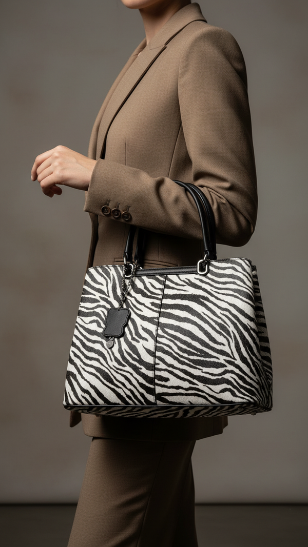 Blkwht Formal Hand Bag P36293