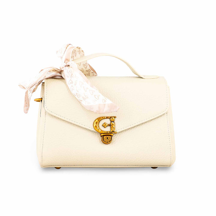 Beige Formal Shoulder Bag P36298