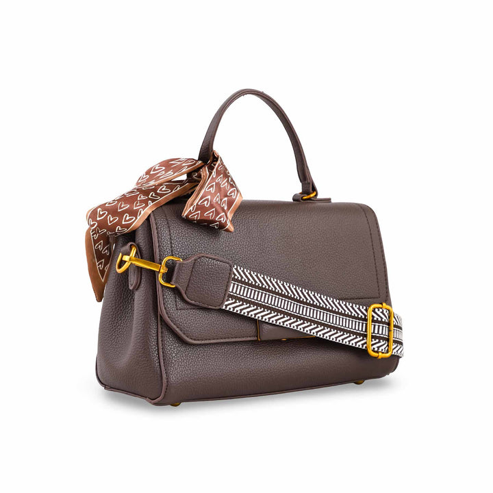 Brown Women Formal Shoulder Bag P36300