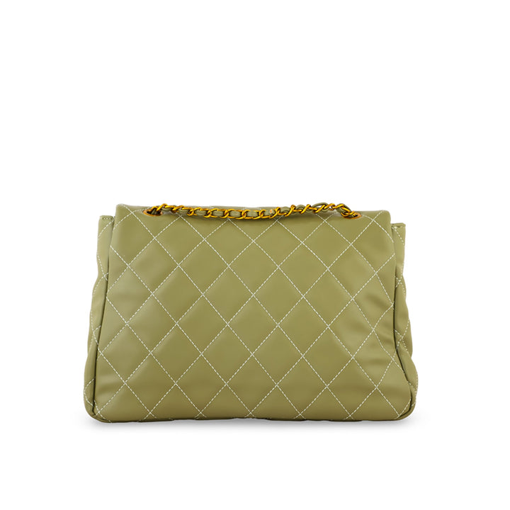 Green Women Formal Shoulder Bag P36304