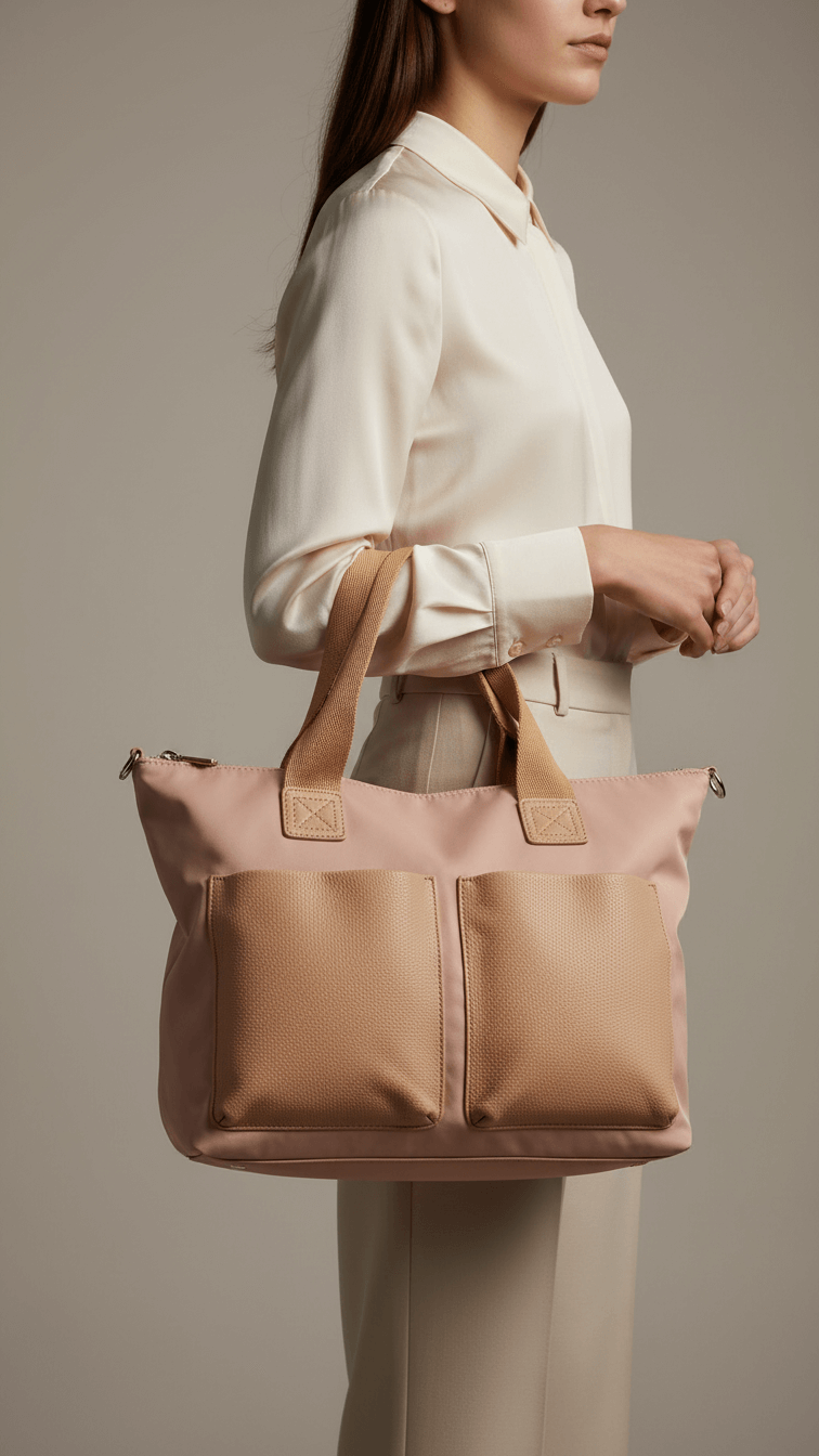 Khaki Formal Shoulder Bag P36311