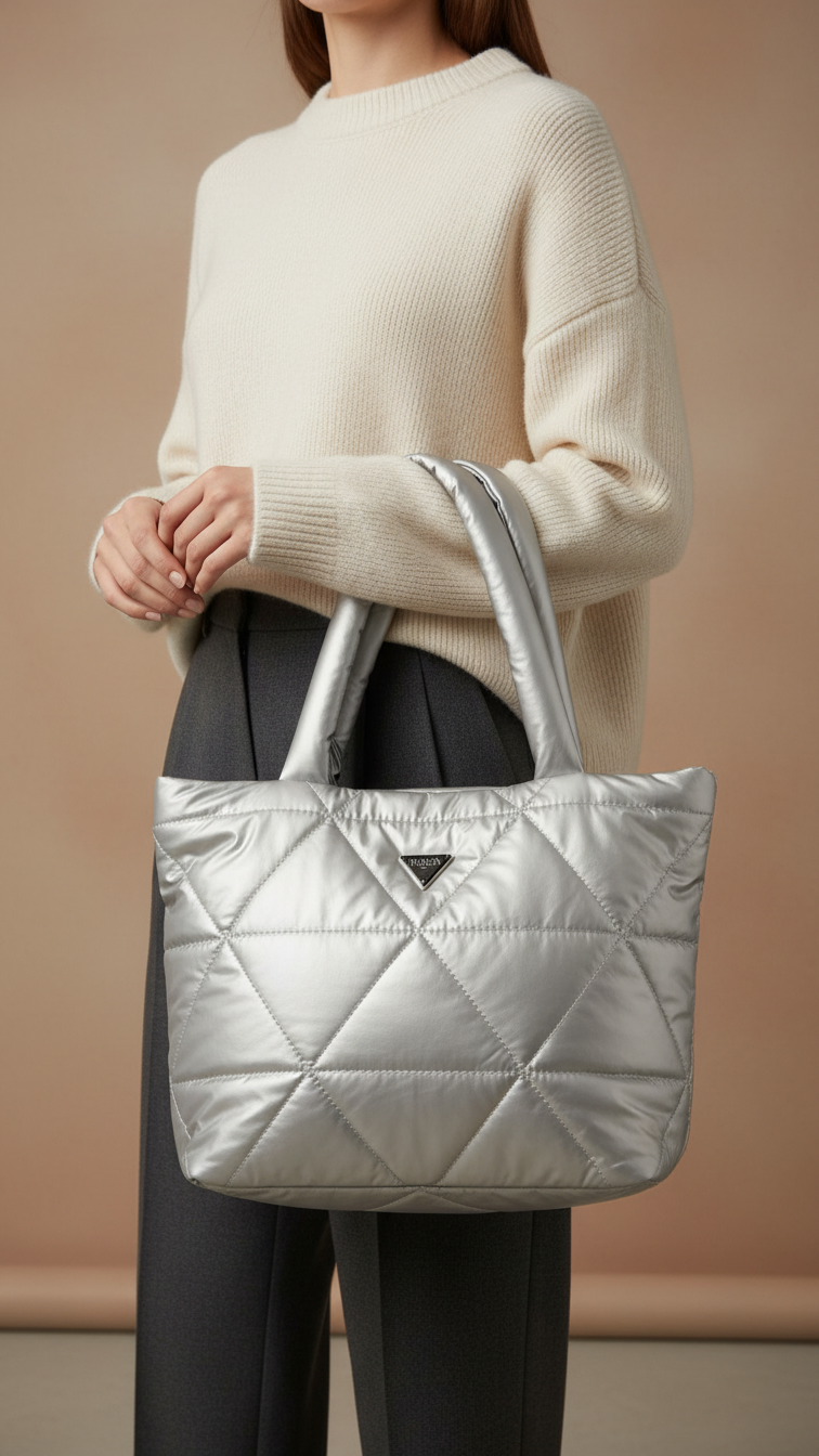 Grey Formal Shoulder Bag P36318