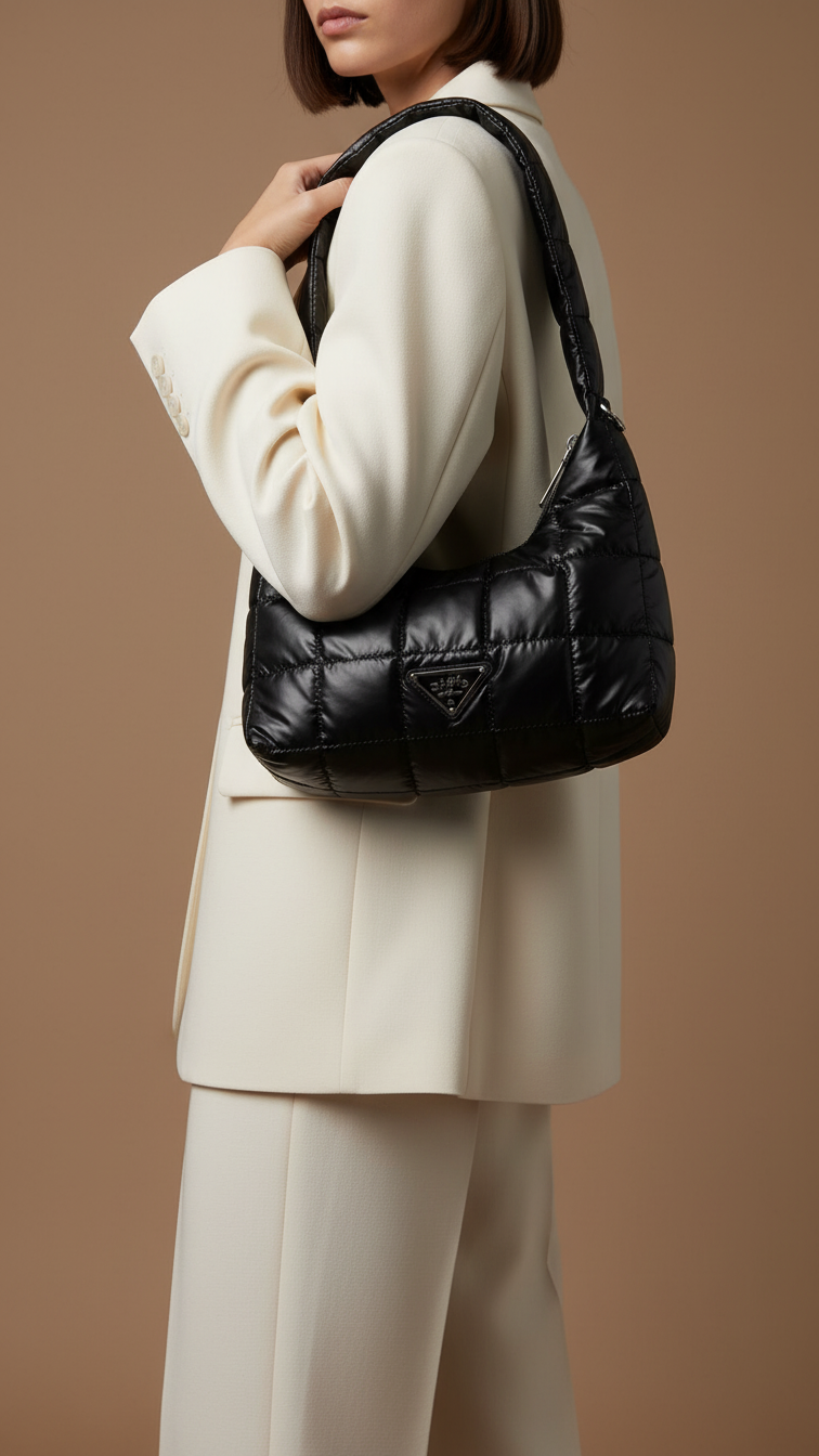Black Formal Shoulder Bag P36319