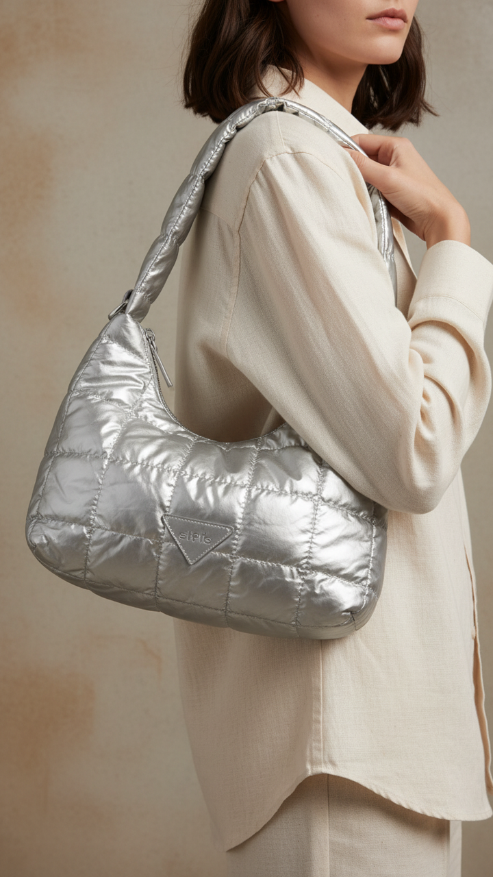 Silver Formal Shoulder Bag P36319
