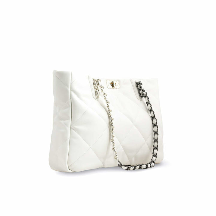 White Formal Shoulder Bag P36321