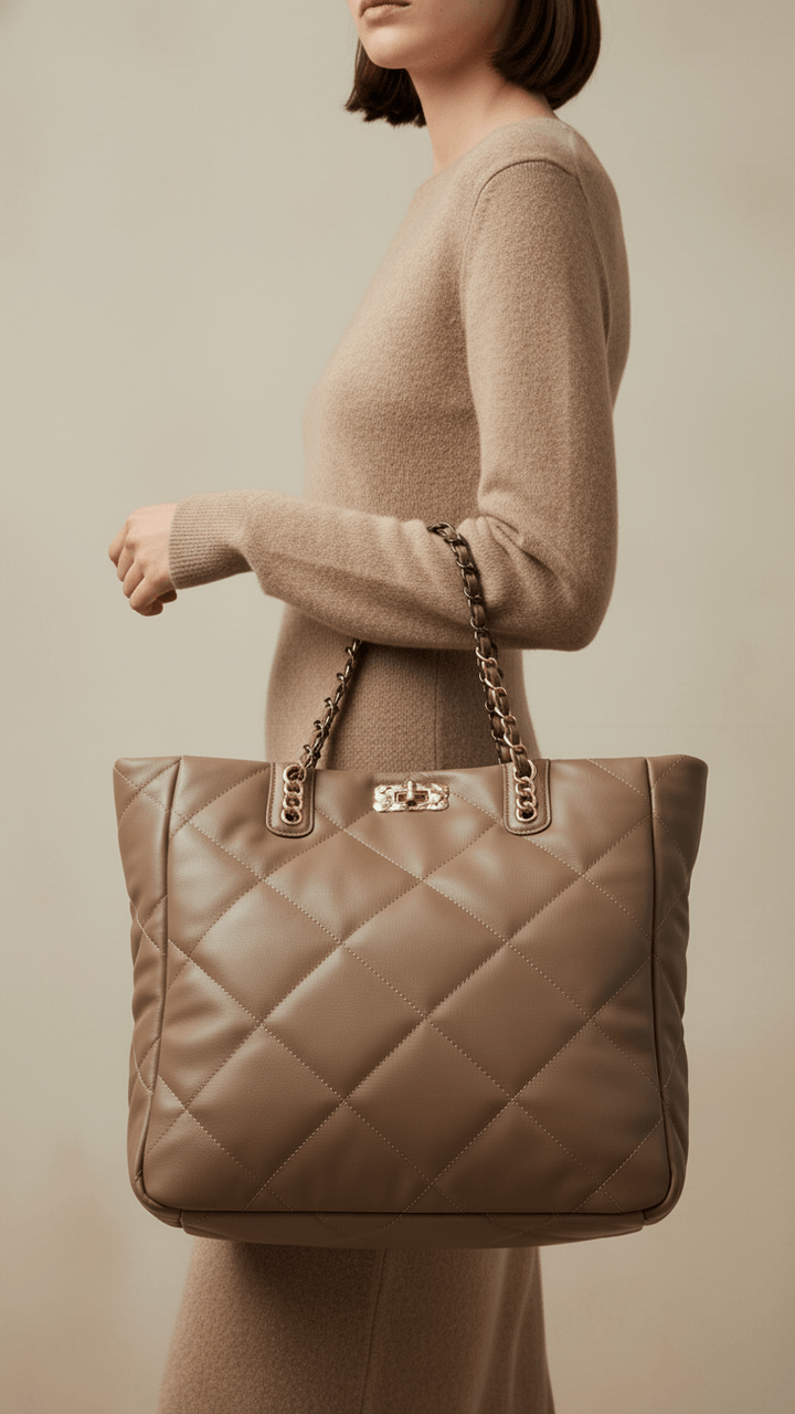 Grey Formal Shoulder Bag P36322