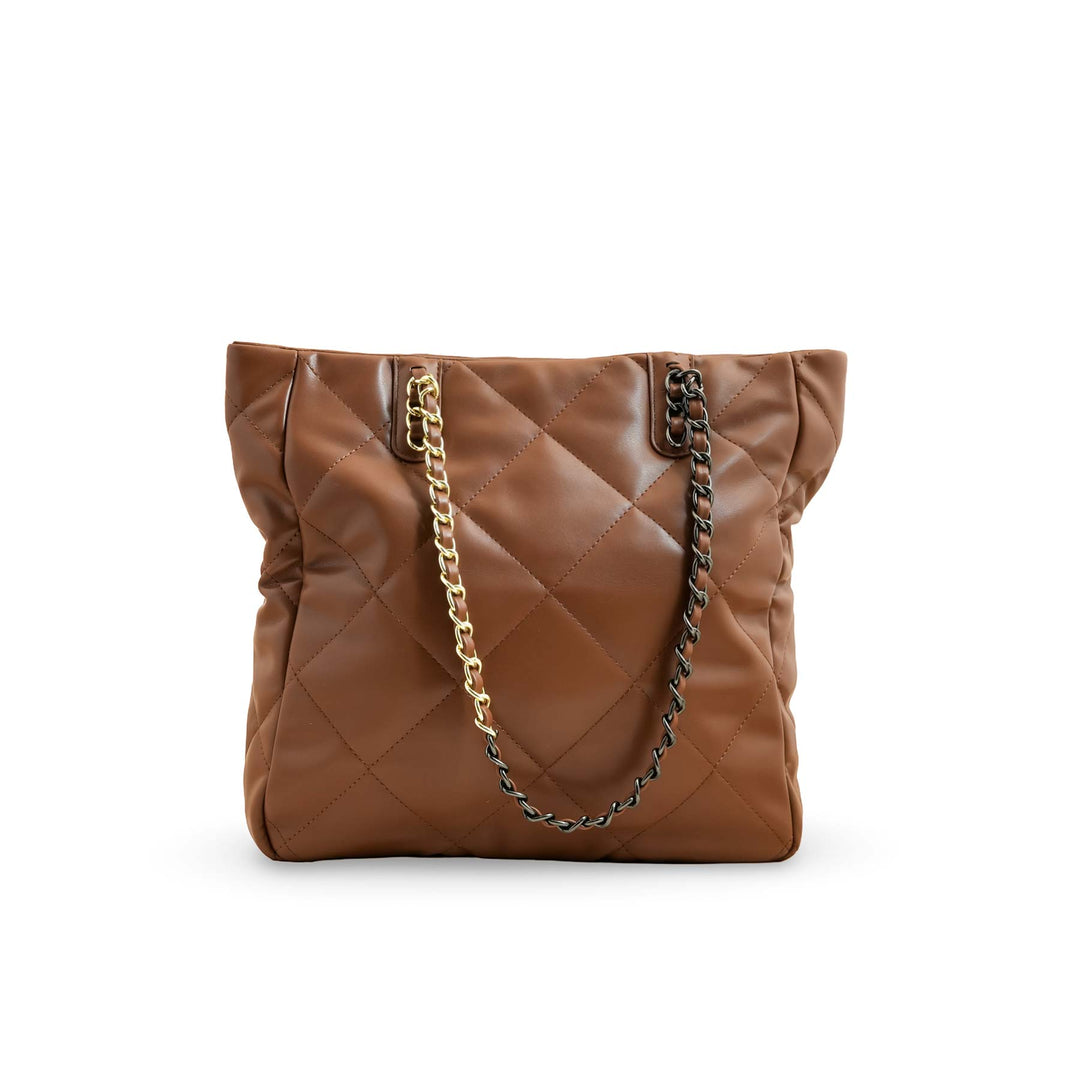 Brown Formal Shoulder Bag P36322