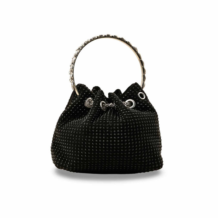 Black Fancy Clutch P36323