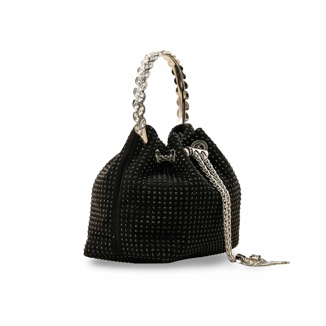 Black Fancy Clutch P36323