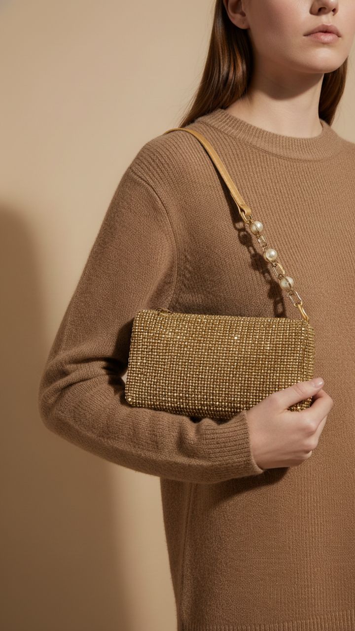 Golden Fancy Clutch P36328