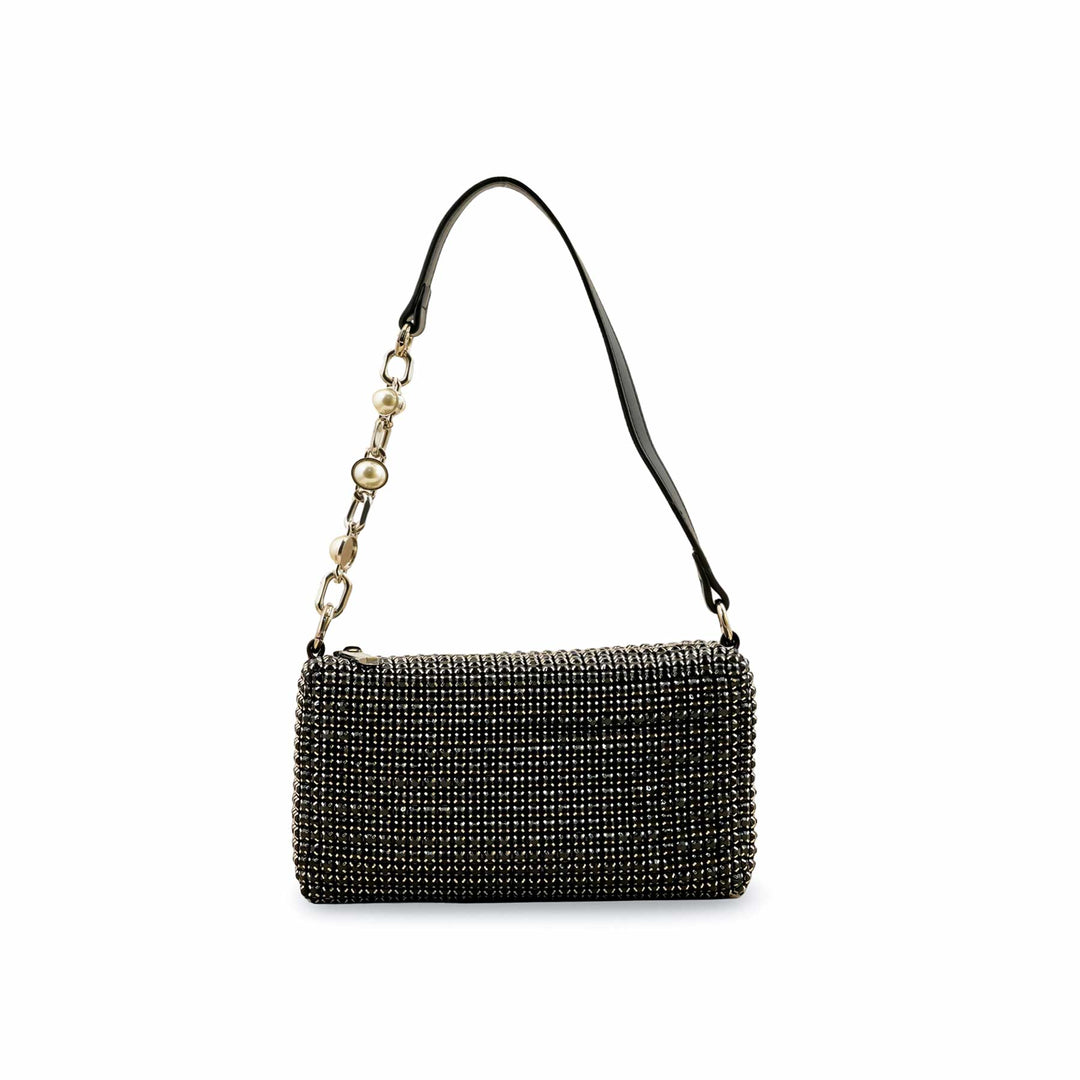 Black Fancy Clutch P36328