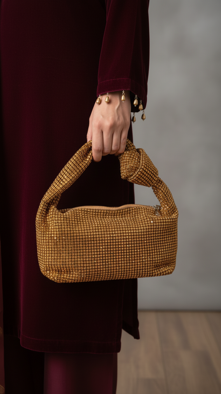 Golden Fancy Clutch P36334