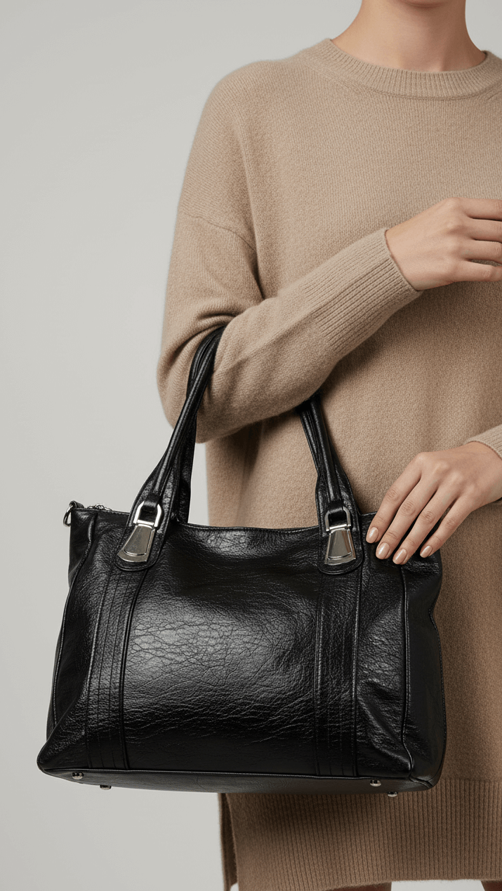 Black Women Formal Shoulder Bag P36345
