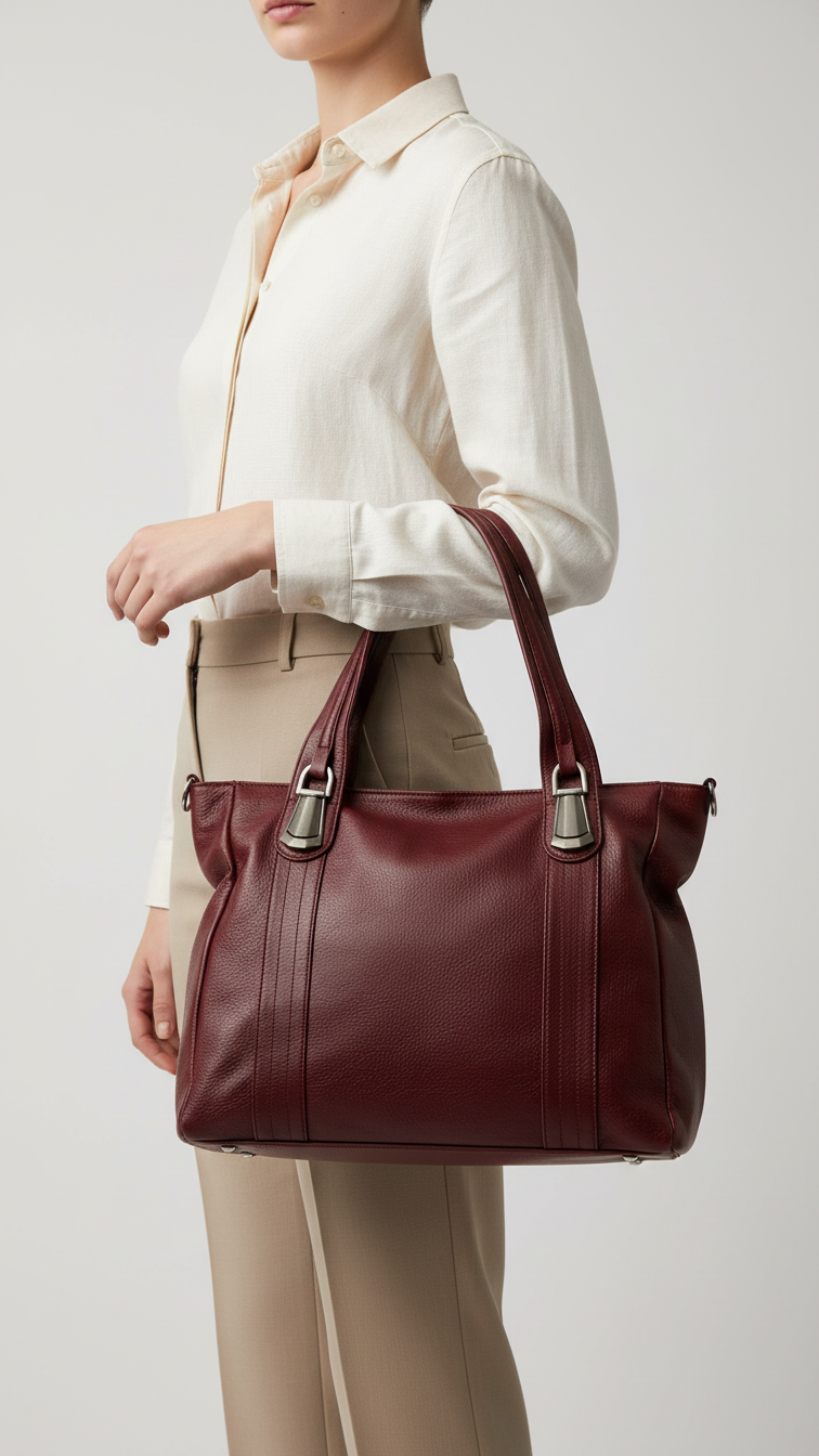 Red Women Formal Shoulder Bag P36345