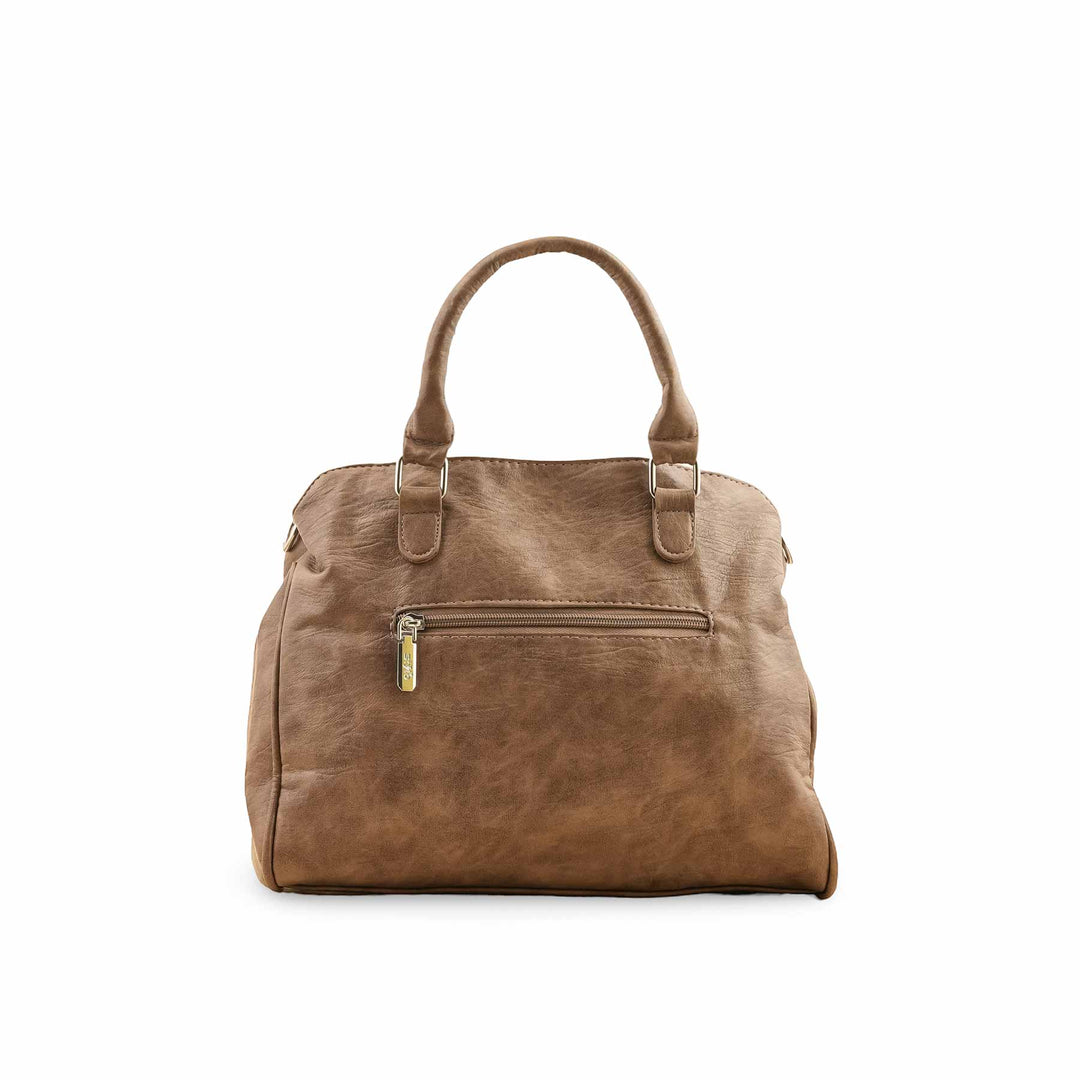 Khaki Formal Hand Bag For Women P36350