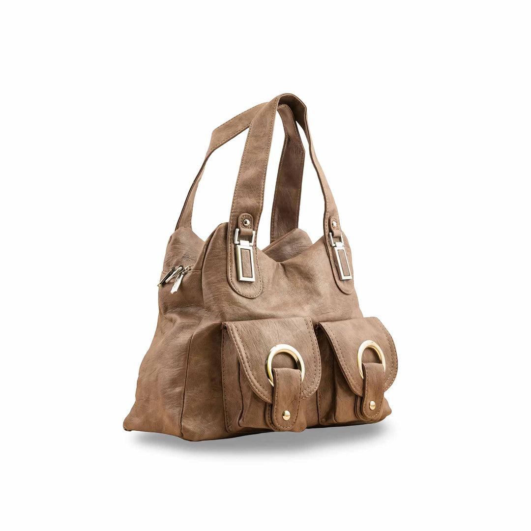 Khaki Formal Shoulder Bag P36353