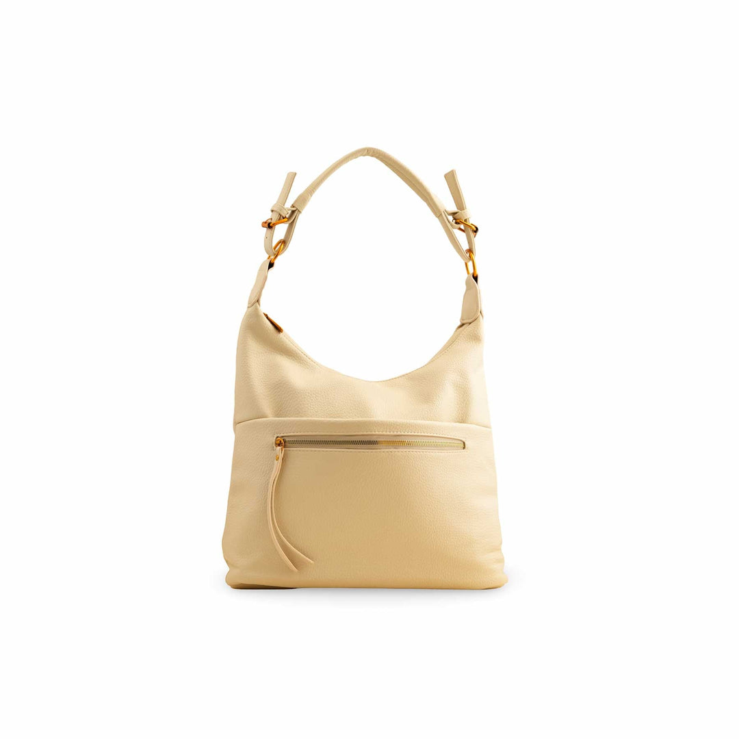 Beige Women Formal Shoulder Bag P36359