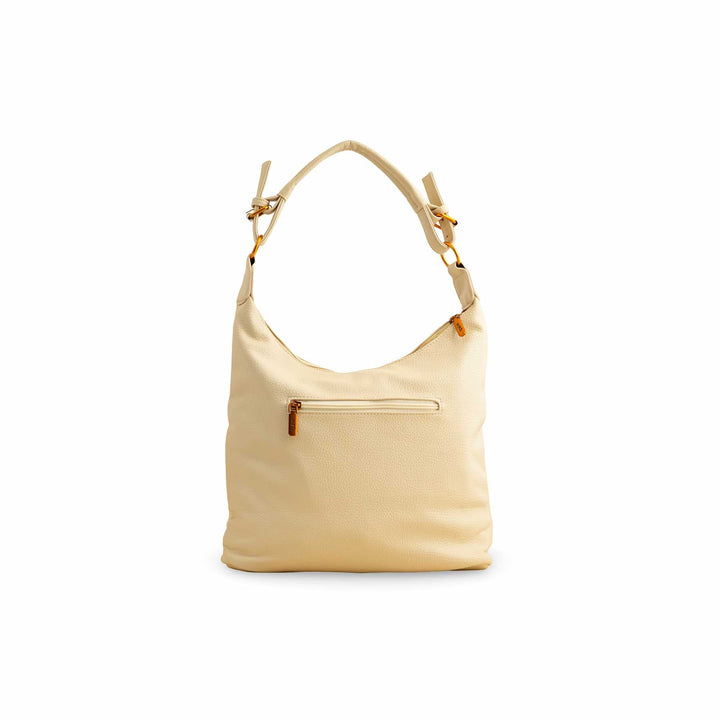 Beige Women Formal Shoulder Bag P36359