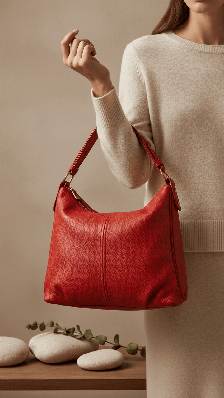 Red Ladies Formal Shoulder Bag P36360