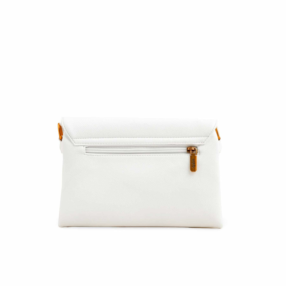 White Women Formal Shoulder Bag P36364