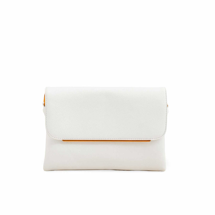 White Women Formal Shoulder Bag P36366