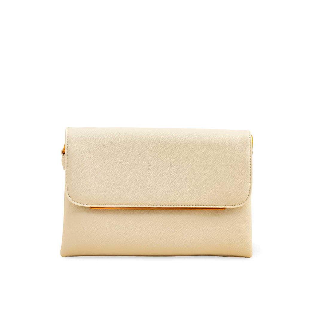 Beige Women Formal Shoulder Bag P36366