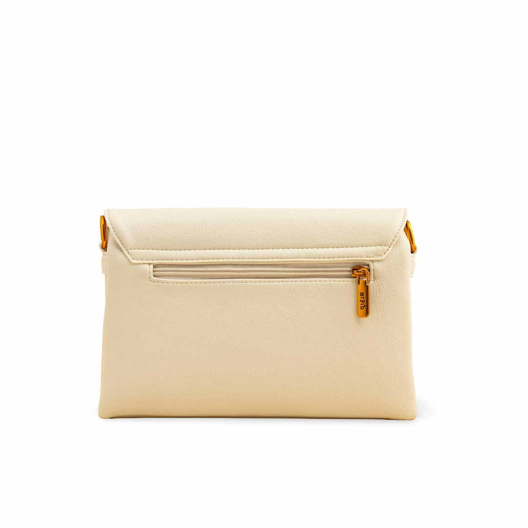 Beige Women Formal Shoulder Bag P36366